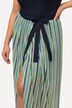 Jupe portefeuille, rayures, tulle, cordon