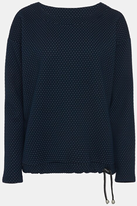 Sweater, Punkte, Rundhals, Langarm, Tunnelzug