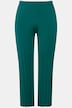 Pantalon en maille finement côtelée, jambes larges et droites, taille élastique