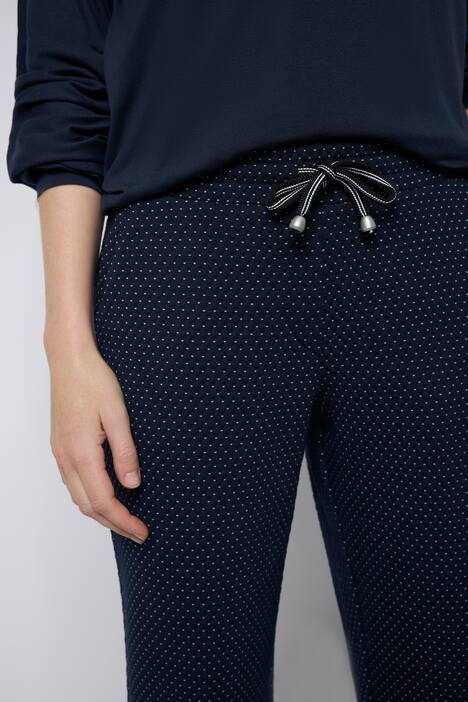 Jogginghose, Punkte, Elastikbund, Taschen