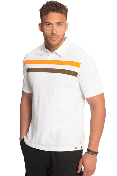 STHUGE polo shirt, piqué, short sleeve, stripes, up to 8 XL