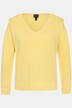 Maglione in maglia lavorata con scollo a V e maniche lunghe