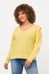 Maglione in maglia lavorata con scollo a V e maniche lunghe