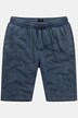 Bermuda di felpa con cintura elastica e acid wash