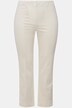 Pantalon, jambe slim. Taille élastique. Plis fantaisie. Petites fentes aux chevilles