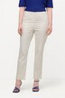 Pantalon, jambe slim. Taille élastique. Plis fantaisie. Petites fentes aux chevilles