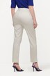 Pantalon, jambe slim. Taille élastique. Plis fantaisie. Petites fentes aux chevilles