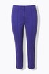 Pantalones, pernera estrecha, cintura elástica, pliegues pespunteados, abertura