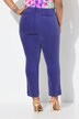 Pantalones, pernera estrecha, cintura elástica, pliegues pespunteados, abertura