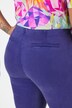 Pantalones, pernera estrecha, cintura elástica, pliegues pespunteados, abertura