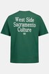 T-shirt oversized STHUGE, manches courtes et imprimé dans le dos - jusqu'au 8 XL