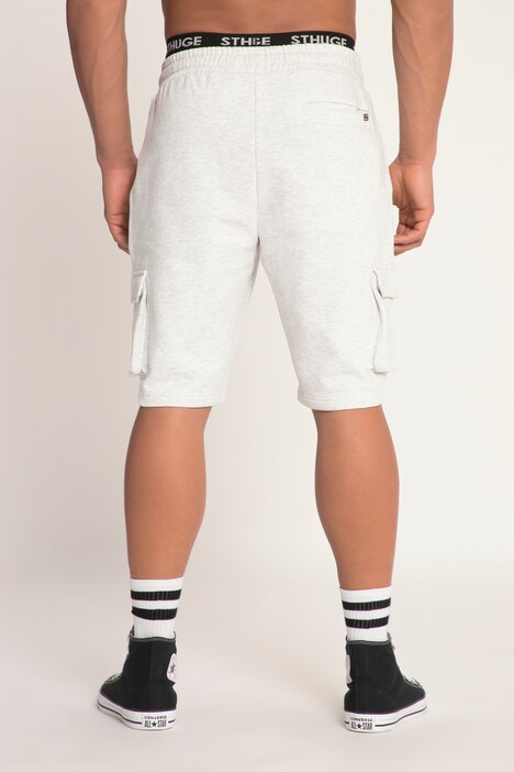 STHUGE cargo-bermuda, sweat, elastische band, veel zakken, tot 8 XL