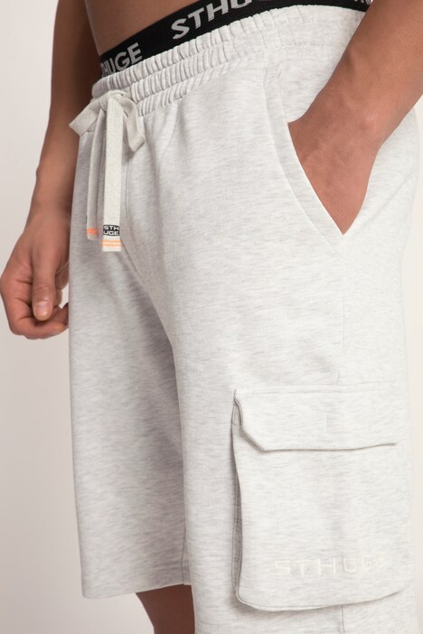 STHUGE cargo-bermuda, sweat, elastische band, veel zakken, tot 8 XL