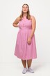 Robe sans manches, s'inspirant des tenues traditionnelles bavaroises. Décolleté en V. Imprimé à carreaux. Poches.