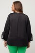 Blouse, V-hals, A-lijn, sierstrikje, ballonmouwen