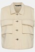 mouwloos sweatjack, jeansnaden, oversized, overhemdkraag, mouwloos