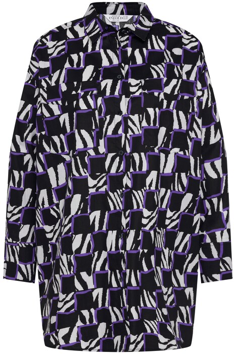 Oversize halenka, zebra potisk, límeček, dlouhé rukávy