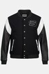 STHUGE college-pilotjakke, ekte skinnermer, opptil 7XL