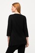 Maglia dal design asimmetrico con scollo a goccia e maniche a 3/4
