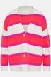 vest, oversized, neon strepen, V-hals, lange mouwen