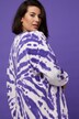 Sweat-shirt oversized à col rond et manches longues, imprimé Batik