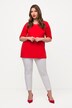 Pantalones con diseño crop, pernera ajustada, cintura elástica