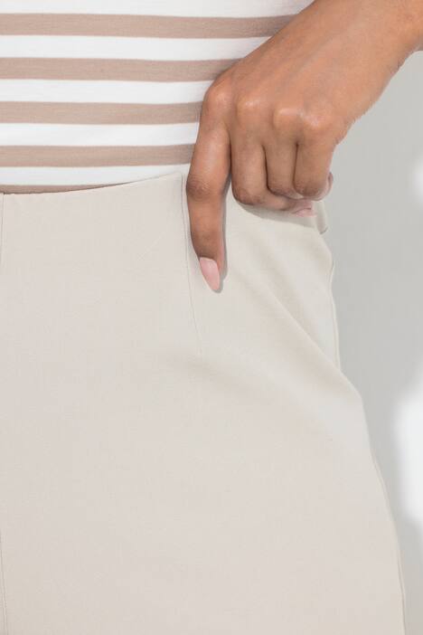 7/8-broek, biezen, smalle broekspijpen, elastische tailleband