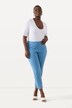 Pantalones con diseño crop, pernera ajustada, cintura elástica