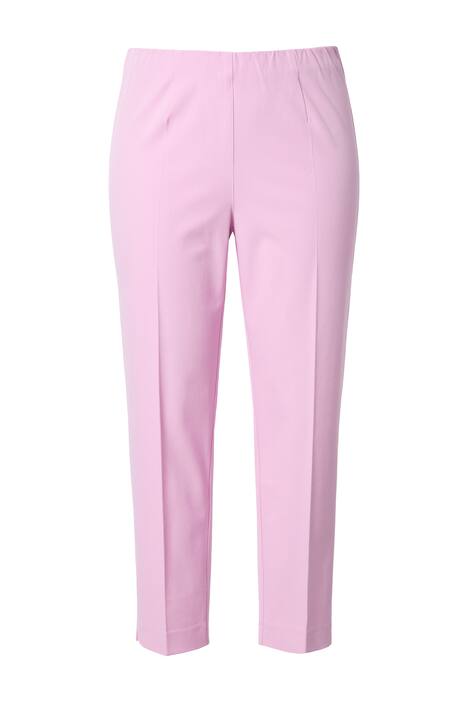 7/8 kalhoty, plisování, úzké nohavice, elastický pas