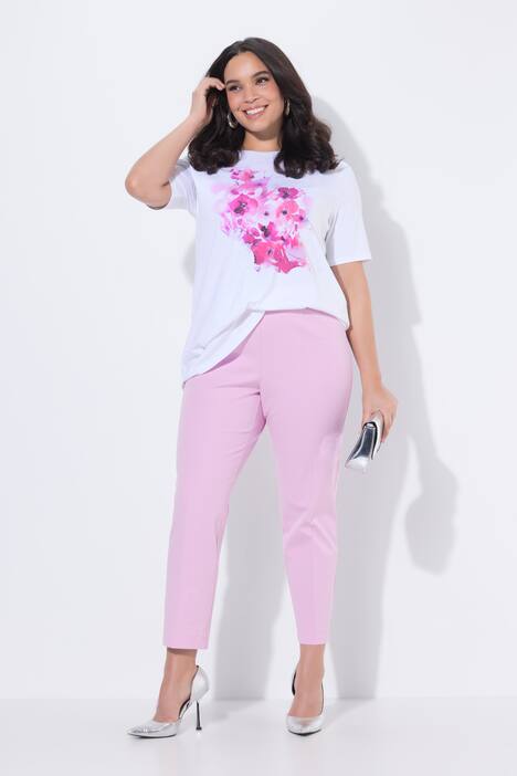 Pantalon 7/8 jambe étroite, taille élastique