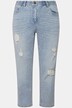 Jean boyfriend 7/8, dégradé de couleur, effets destroy