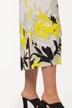 Climbing Leaves Slip-On Skirt with Elastic Waistband