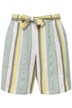 Šortky Rose, pruhy, široké nohavice, elastický pas