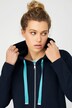 Hoodie-Jacke, Sweat, Kapuze, Langarm