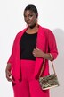 Chiffon jasje, oversized, sjaalkraag, 3/4-mouwen