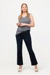 Jean en denim foncé, coupe 5 poches, taille élastique