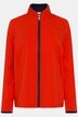 Sweatjacke, Stehkragen, Steppeinsatz, Reißverschluss