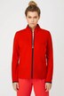 Sweatjacke, Stehkragen, Steppeinsatz, Reißverschluss