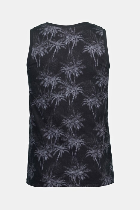 Tank top, palm print, round neck