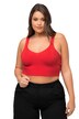 Úpletový bustier, žebrovaný úplet, výstřih do V, široká ramínka