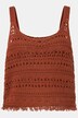 Haut sans manches, en maille. Coupe Classic Fit. Franges.