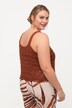 Haut sans manches, en maille. Coupe Classic Fit. Franges.