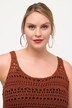 Haut sans manches, en maille. Coupe Classic Fit. Franges.