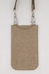 Bolso de cuero, estampado de cocodrilo, minibolsos extraíbles