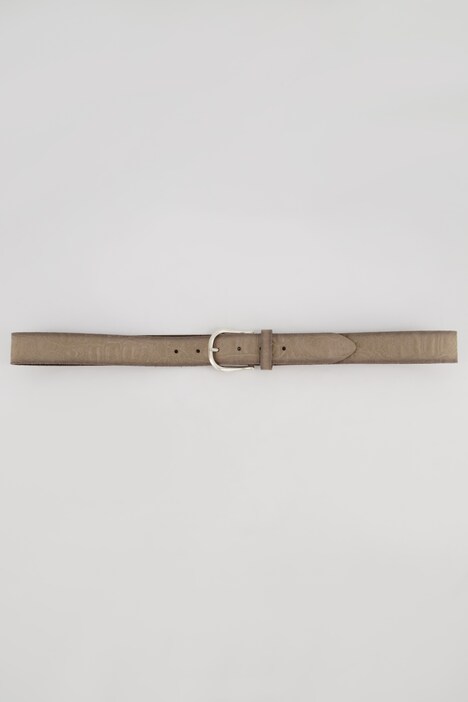 leren riem, croco prent, metallic sluiting