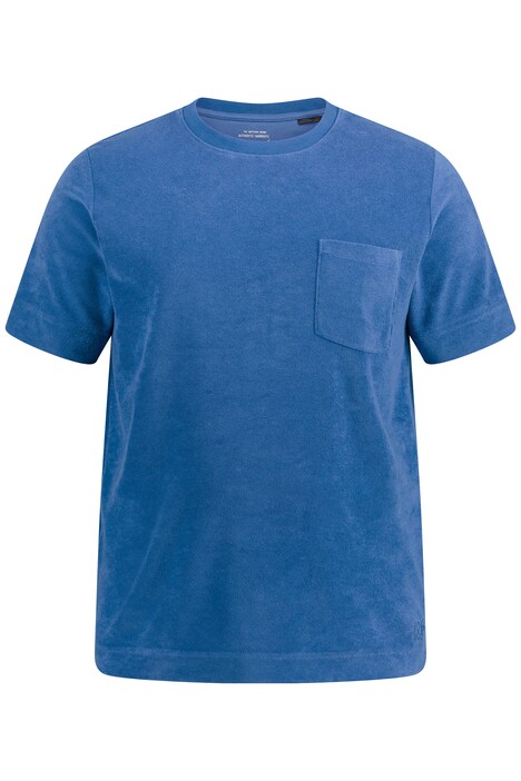T-shirt, terry cloth, short sleeve, round neck, breast pocket