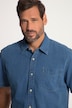 Denim Look Short Sleeved Shirt