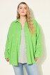 Chemisier oversized en mousseline. Manches longues, broderie