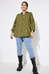 Košilová halenka, oversize, mušelín, límeček, dlouhé rukávy