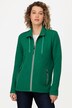 Sweatjacke, Rautenstepp, Stehkragen, Reißverschluss